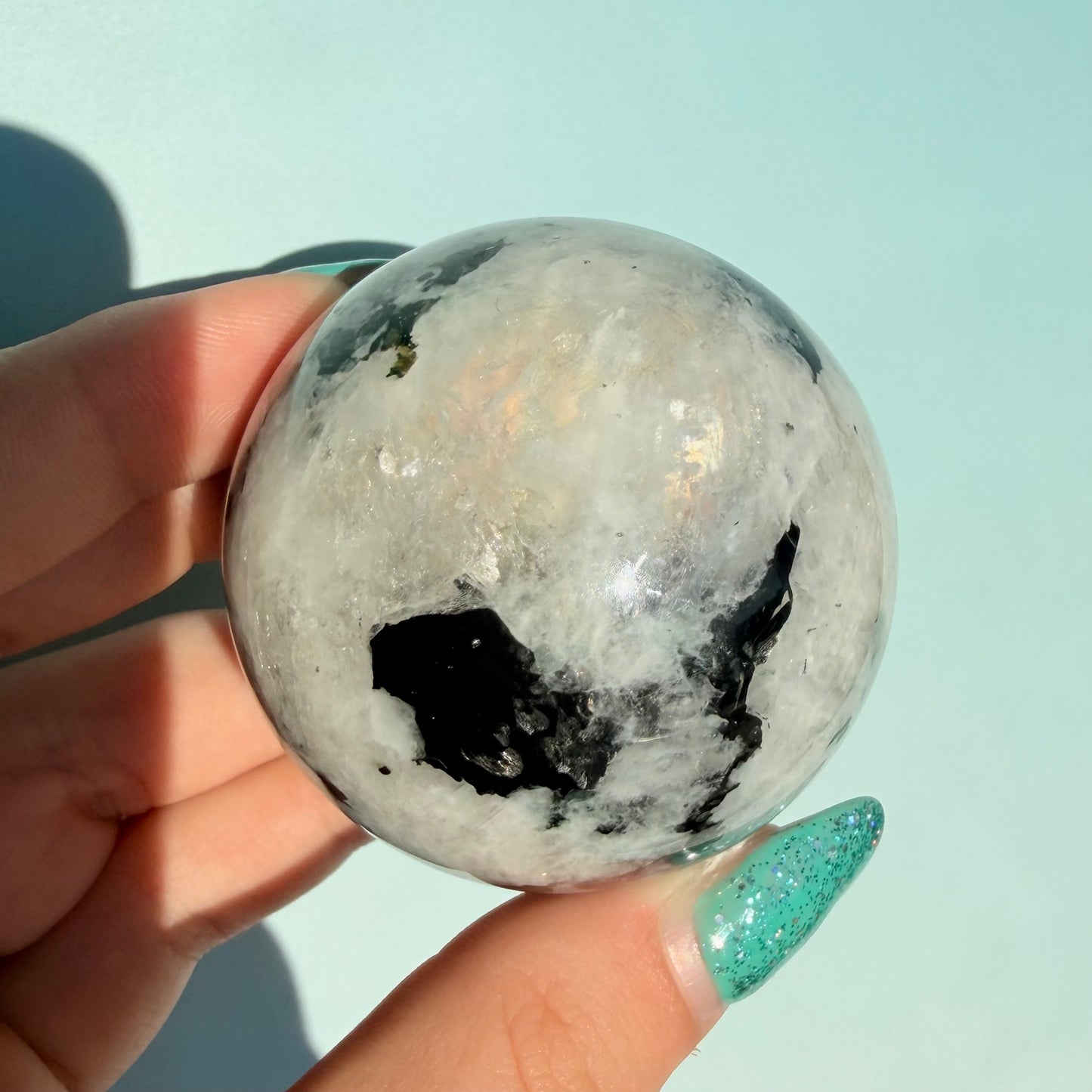 RAINBOW MOONSTONE SPHERES