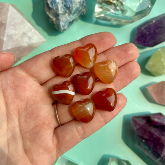 MINI CARNELIAN HEART