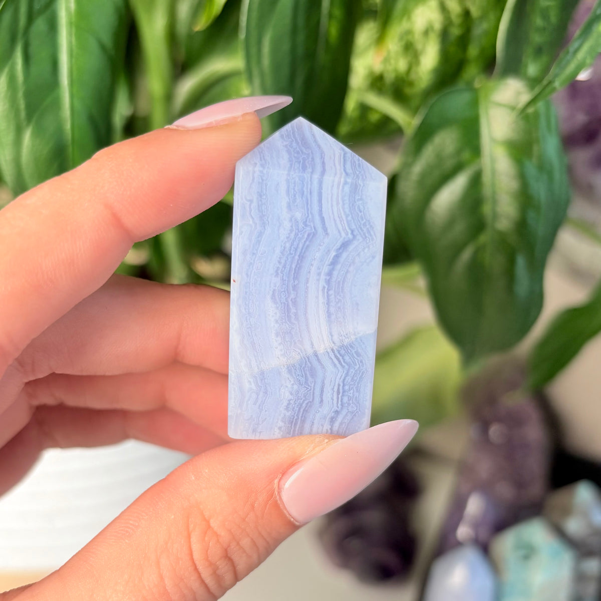 BLUE LACE AGATE TOWERS