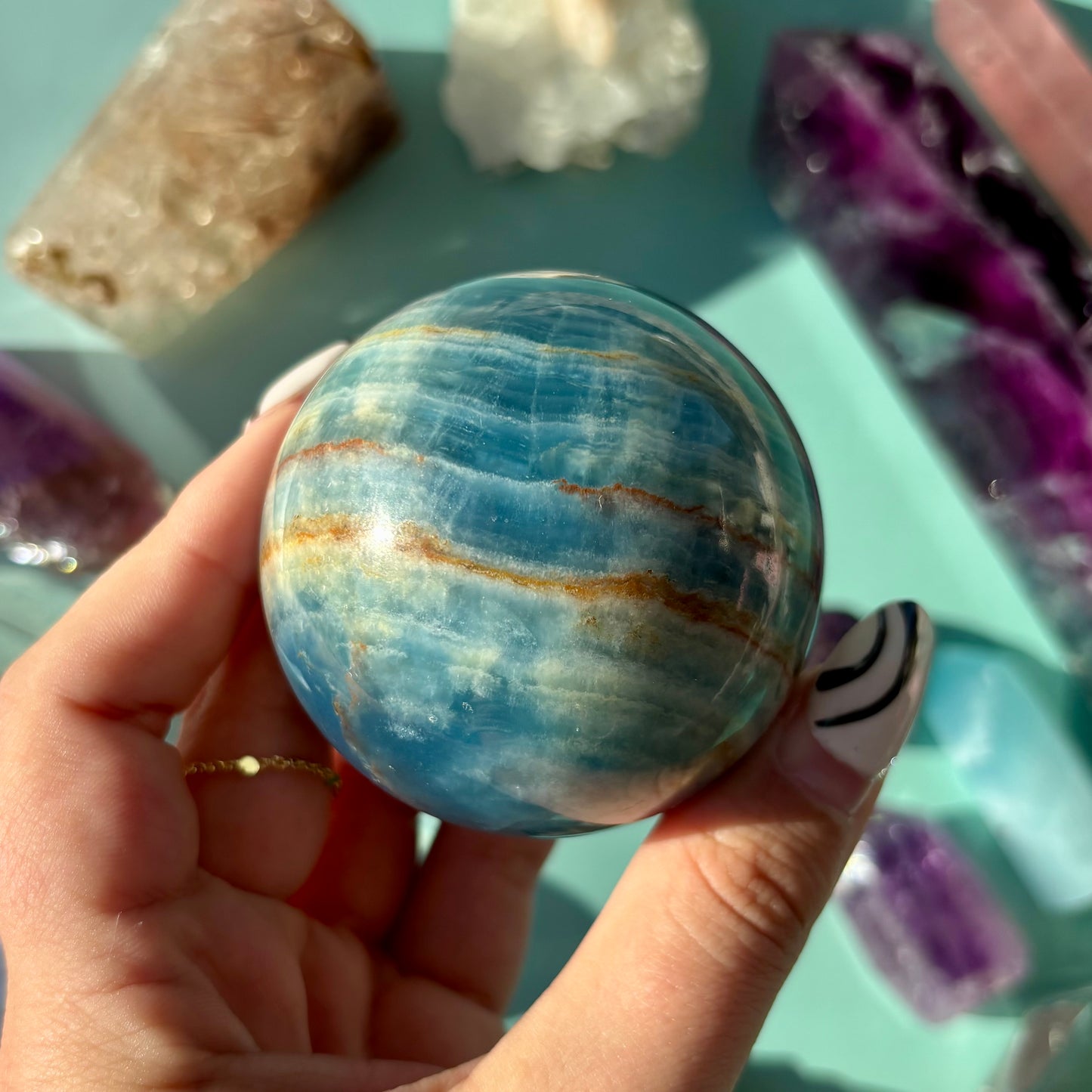 BLUE ONYX SPHERES
