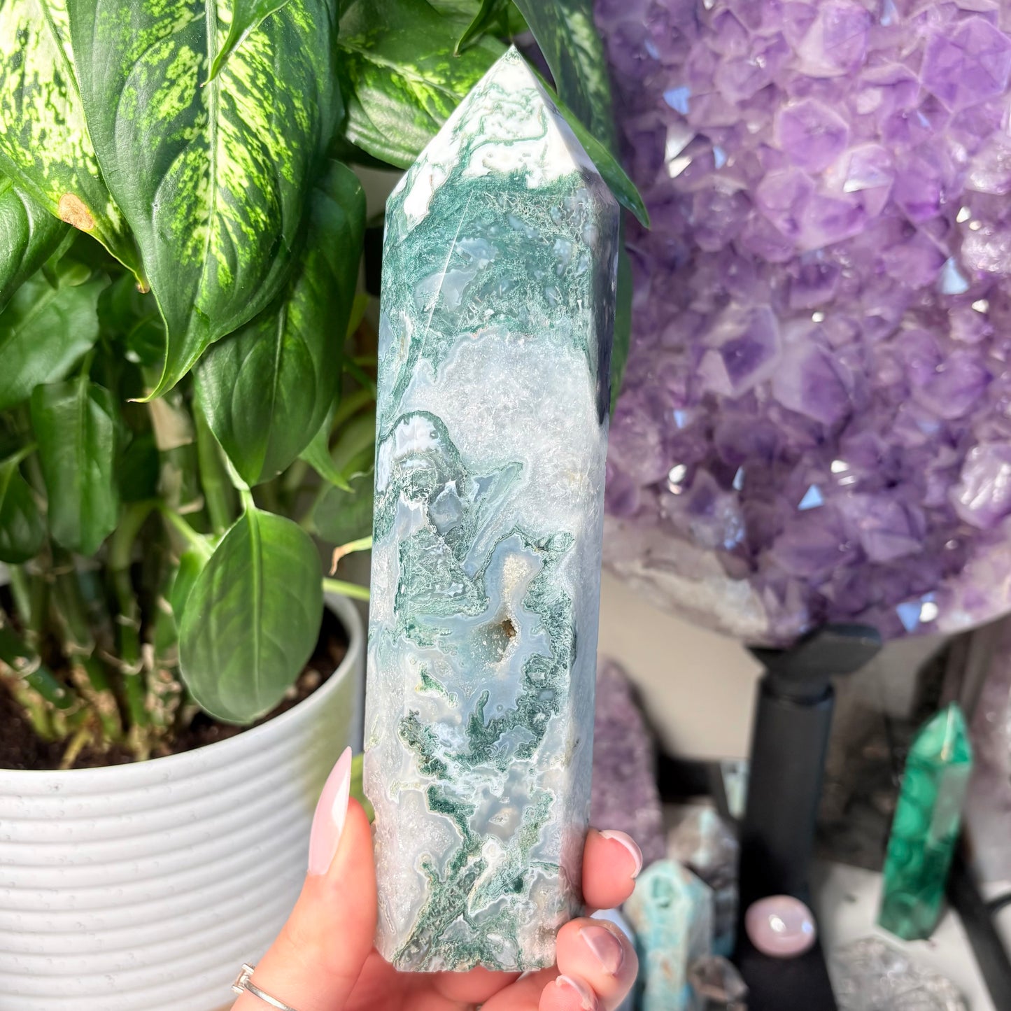 MOSS AGATE TOWERS