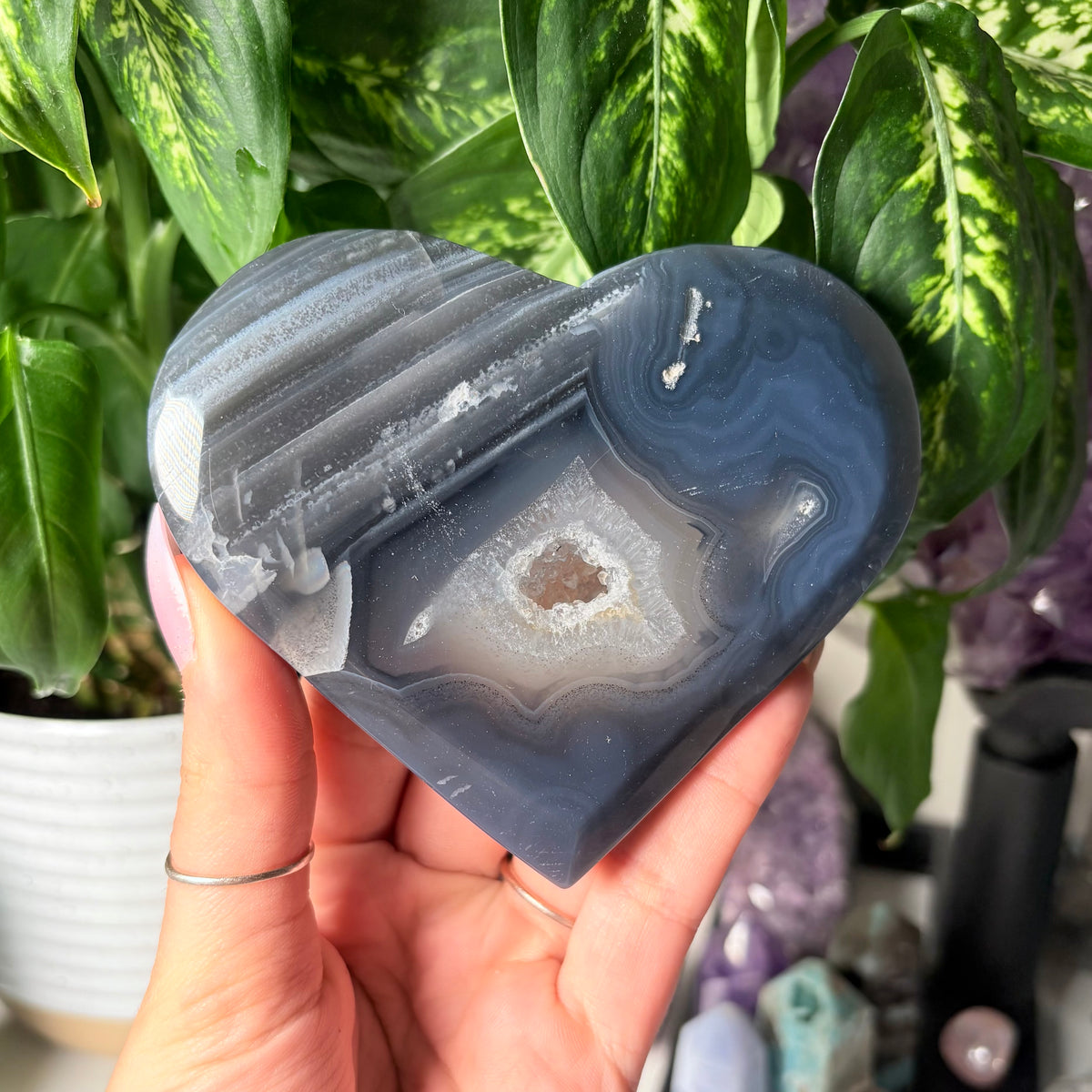 AGATE DRUZY HEARTS