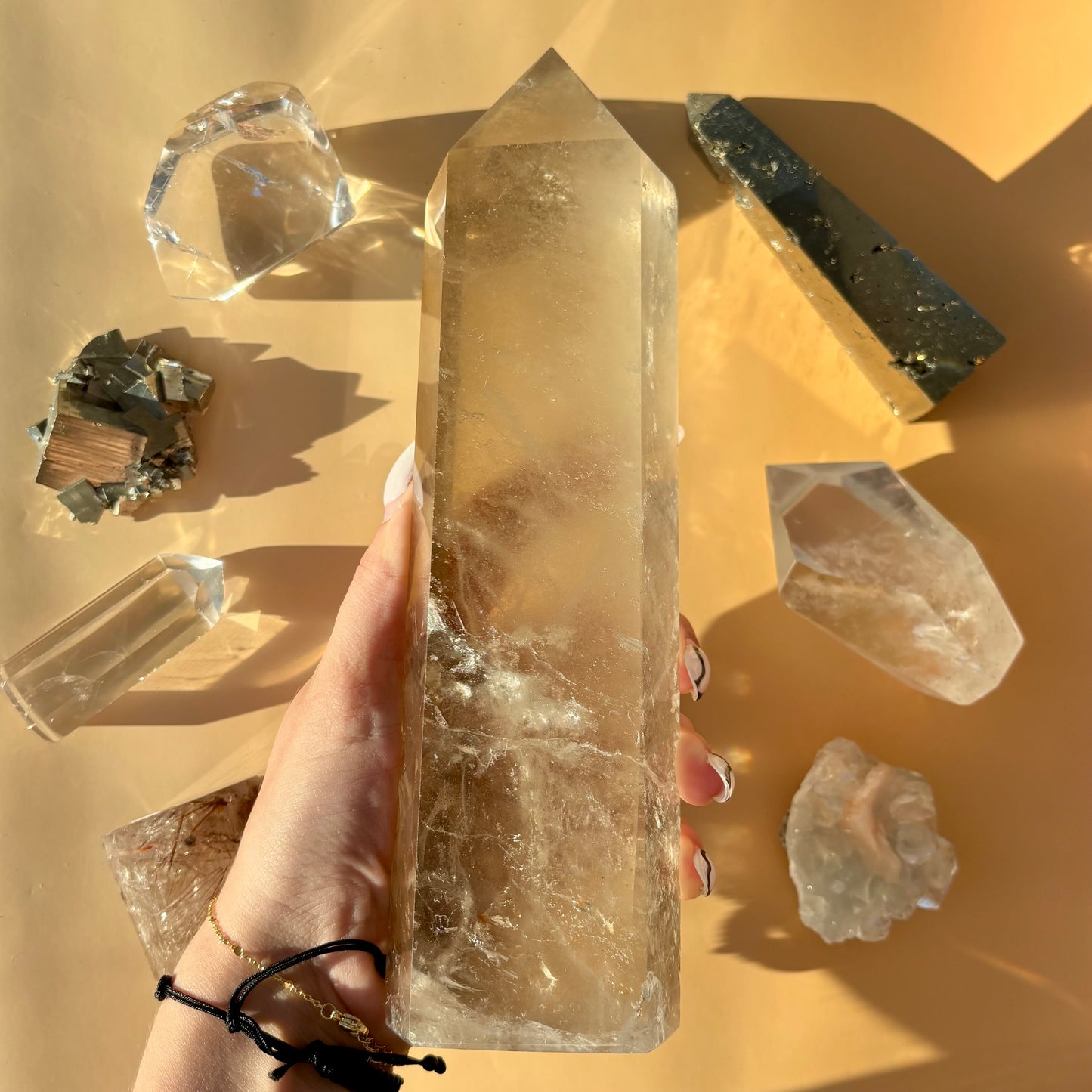 XL SMOKY QUARTZ TOWERS