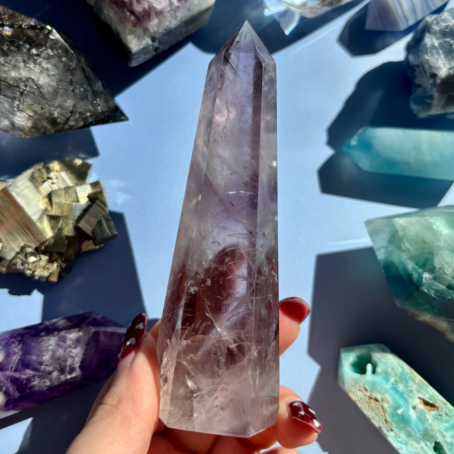 FINGERPRINT AMETHYST TOWER