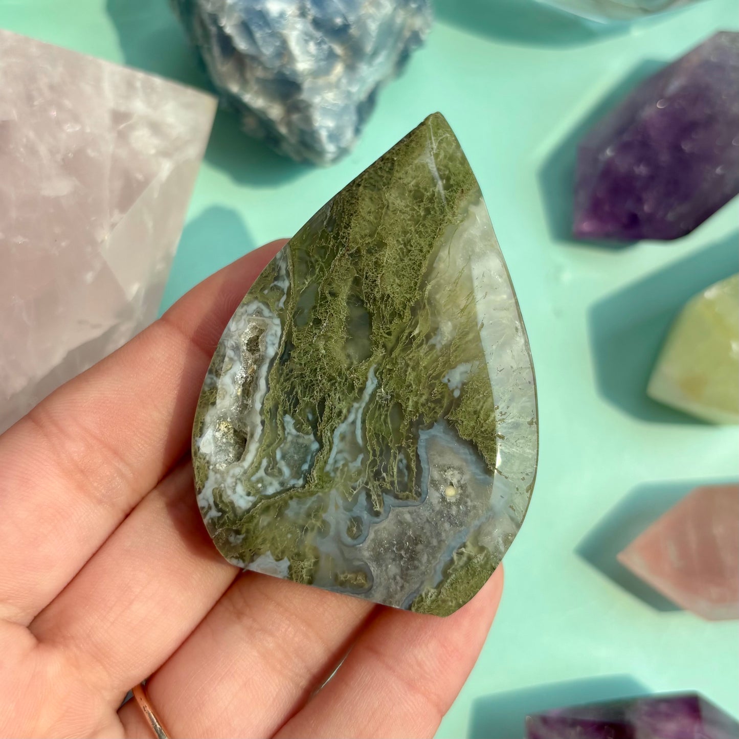 MOSS AGATE FREEFORMS