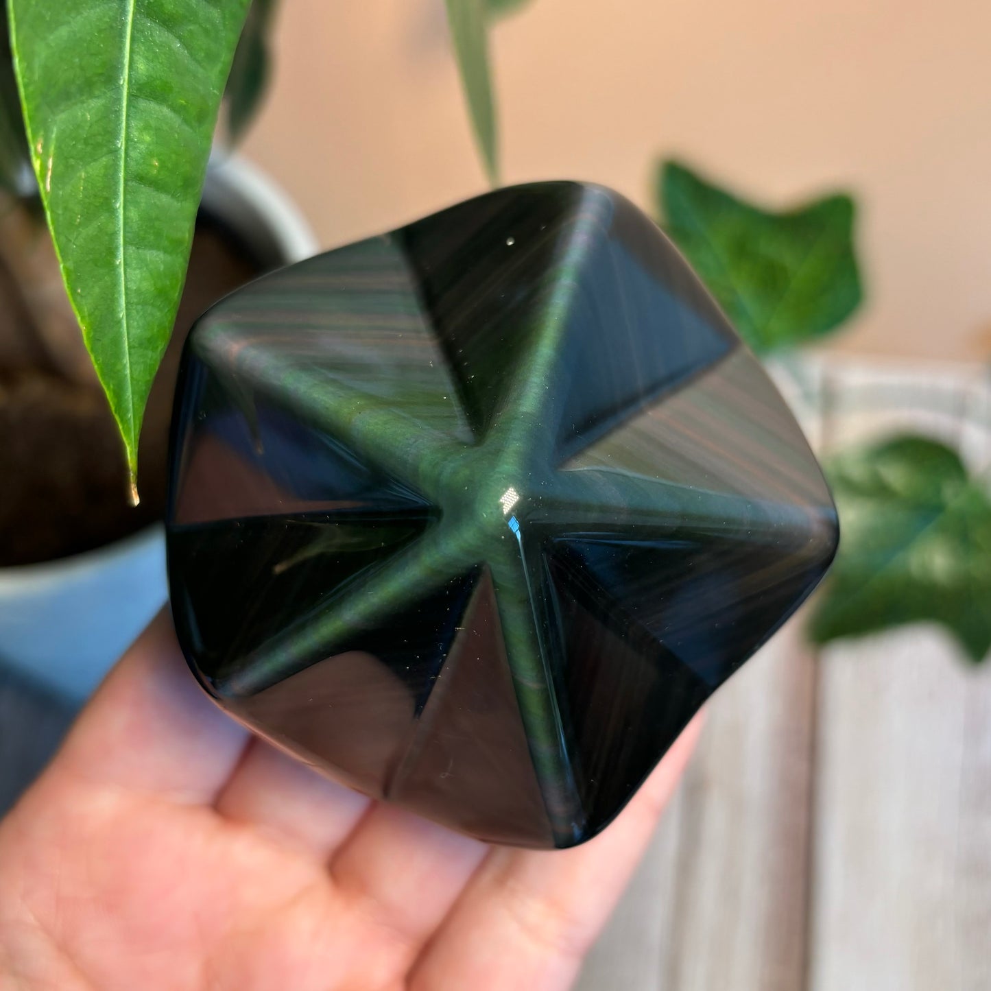 RAINBOW OBSIDIAN STAR