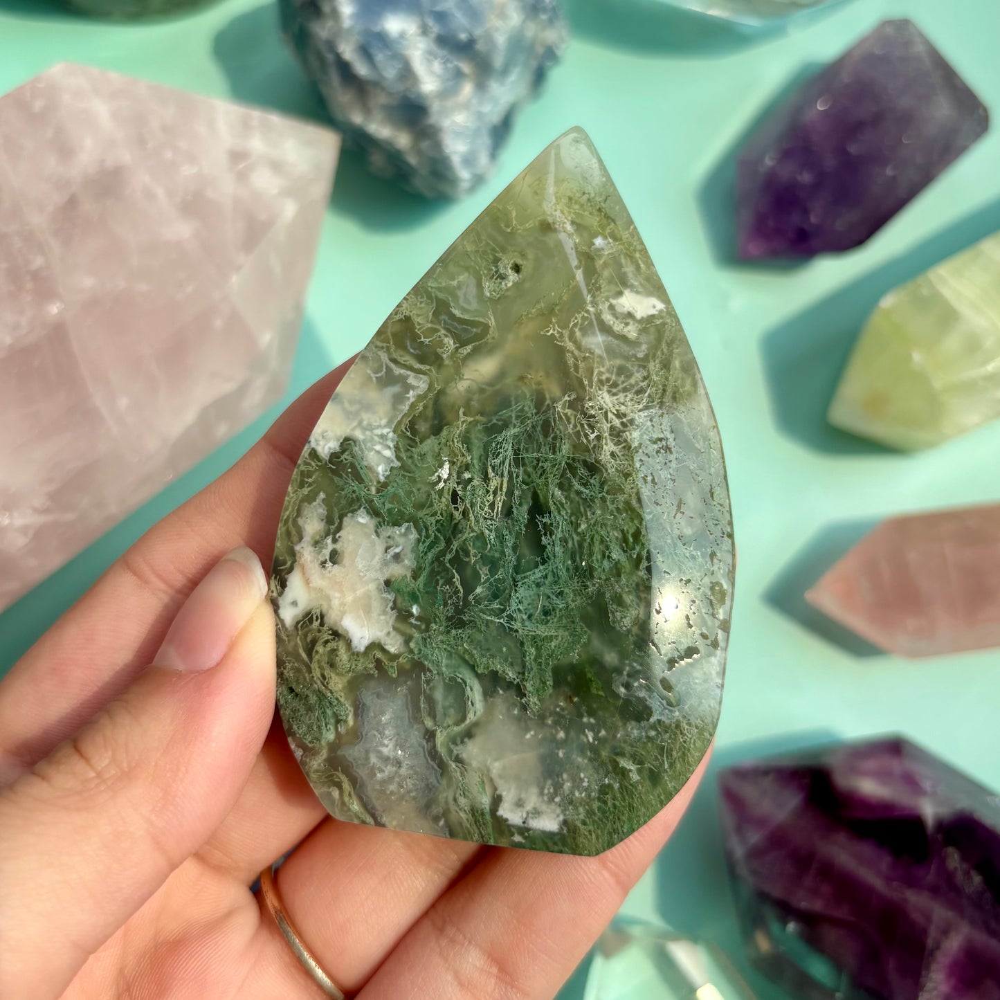 MOSS AGATE FREEFORMS