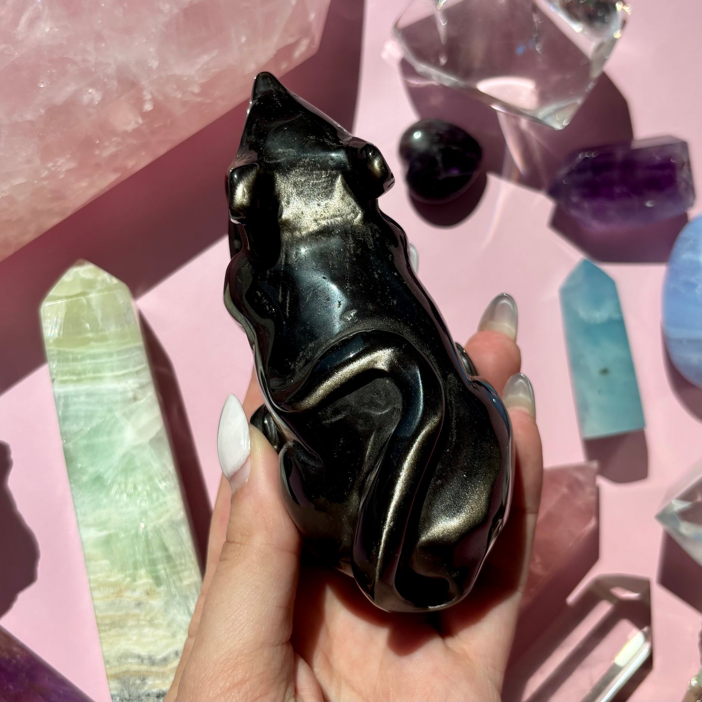 SILVER SHEEN OBSIDIAN RAT - 70
