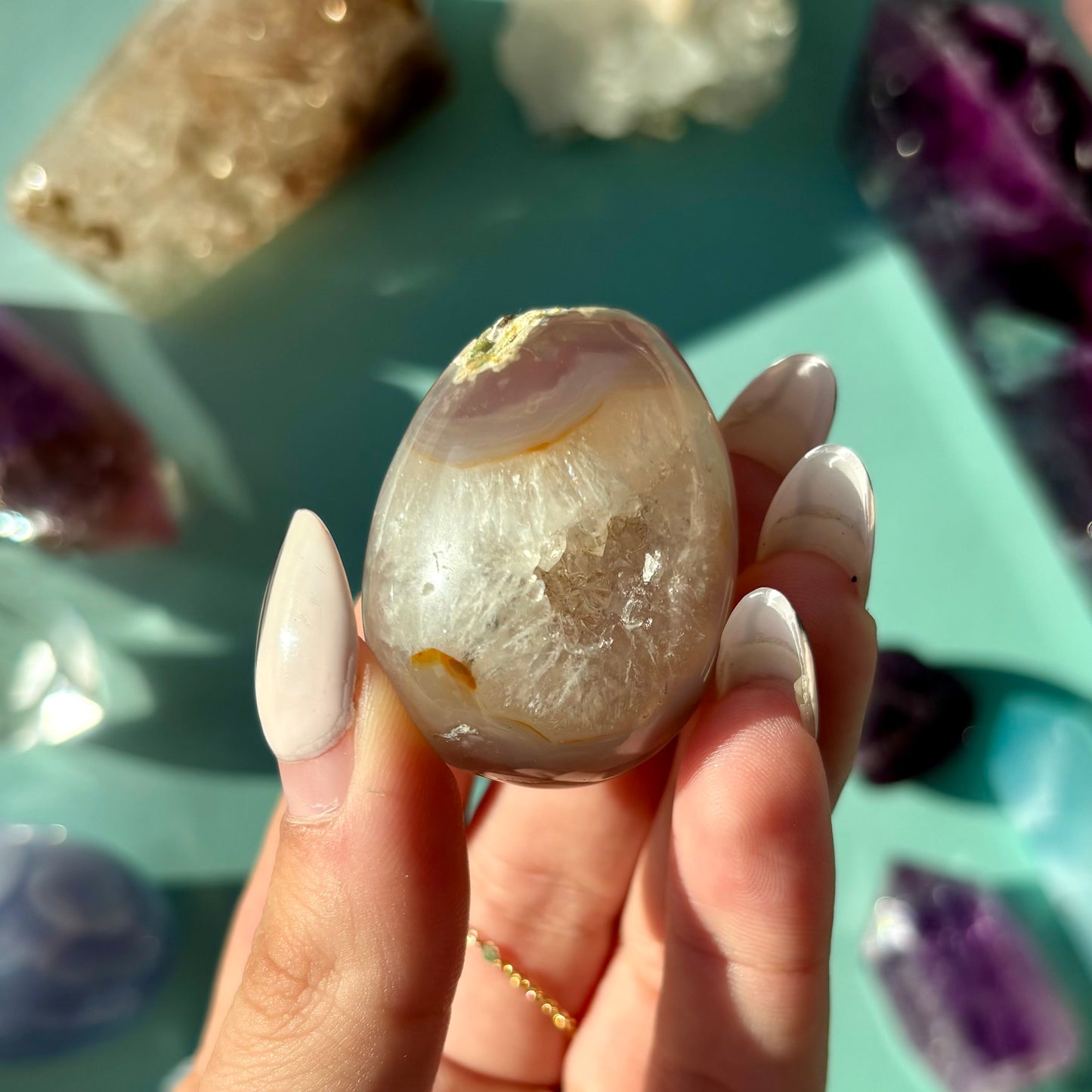 AGATE DRUZY EGGS
