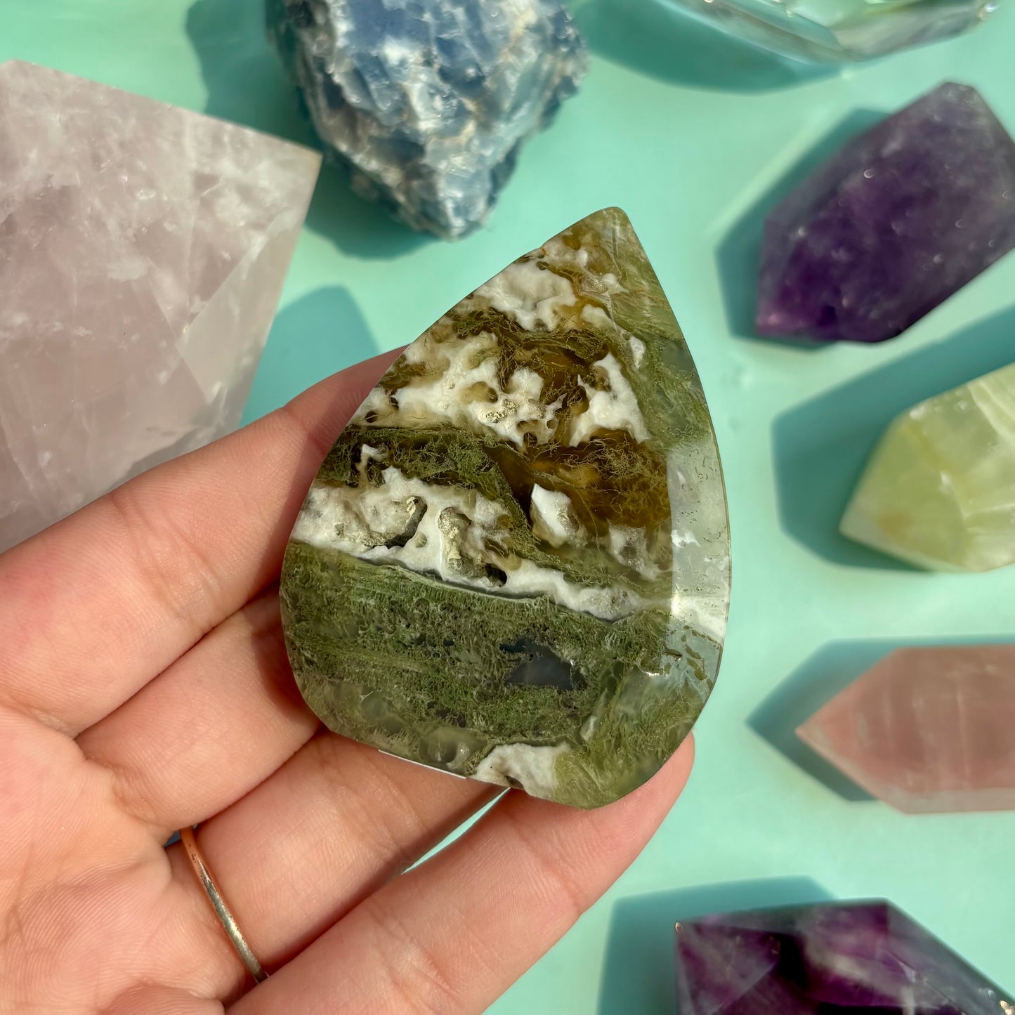 MOSS AGATE FREEFORMS