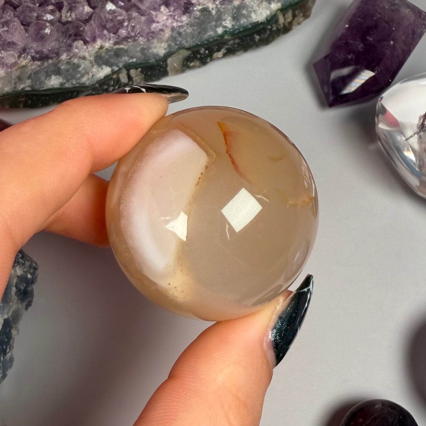 FLOWER AGATE SPHERES