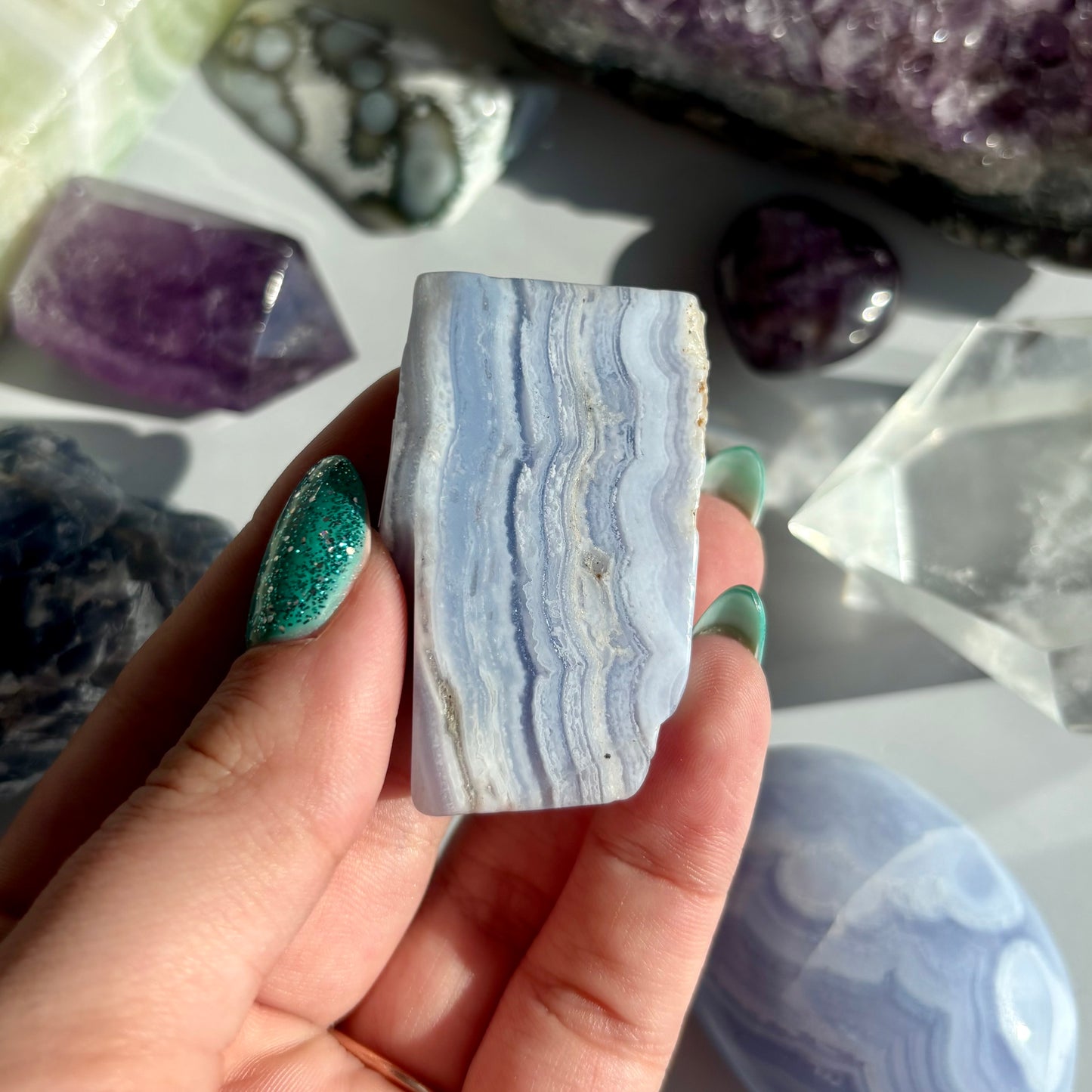 BLUE LACE AGATE FREEFORM