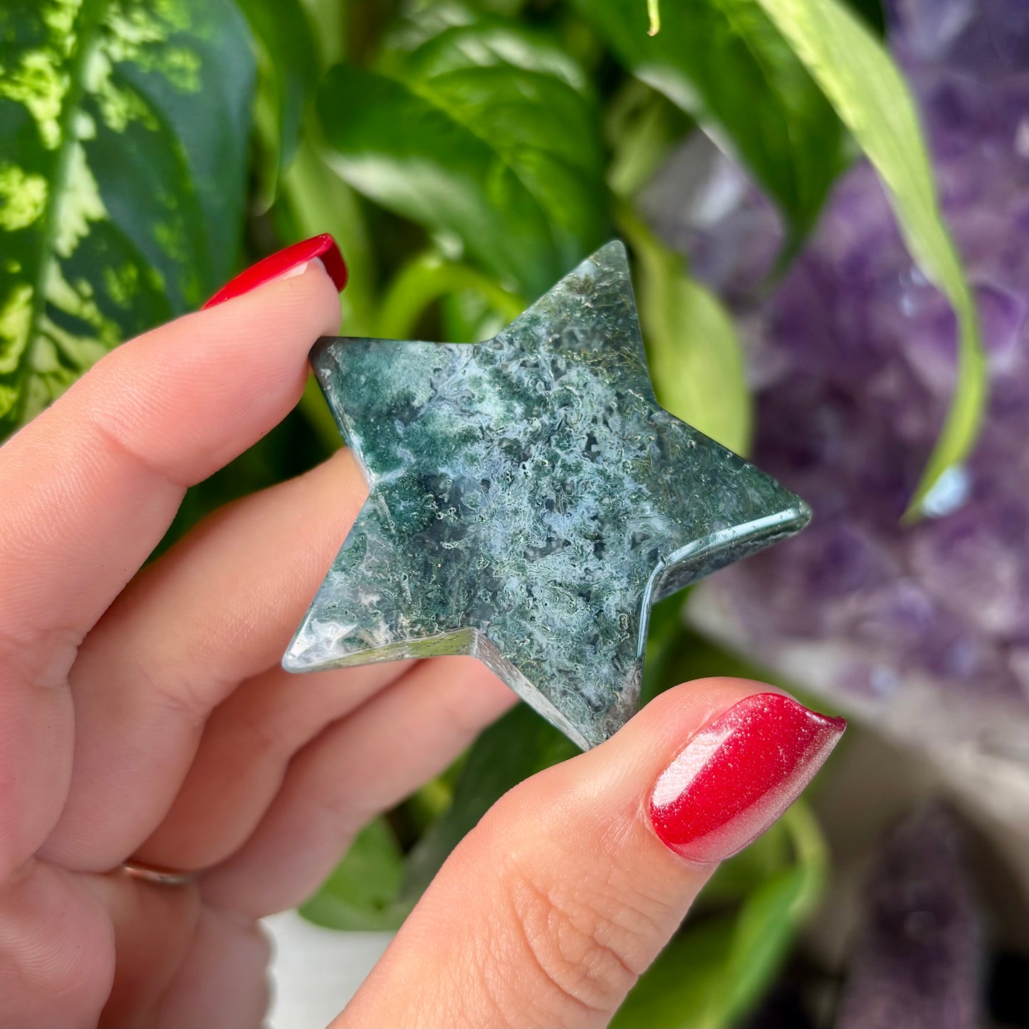 MOSS AGATE STARS