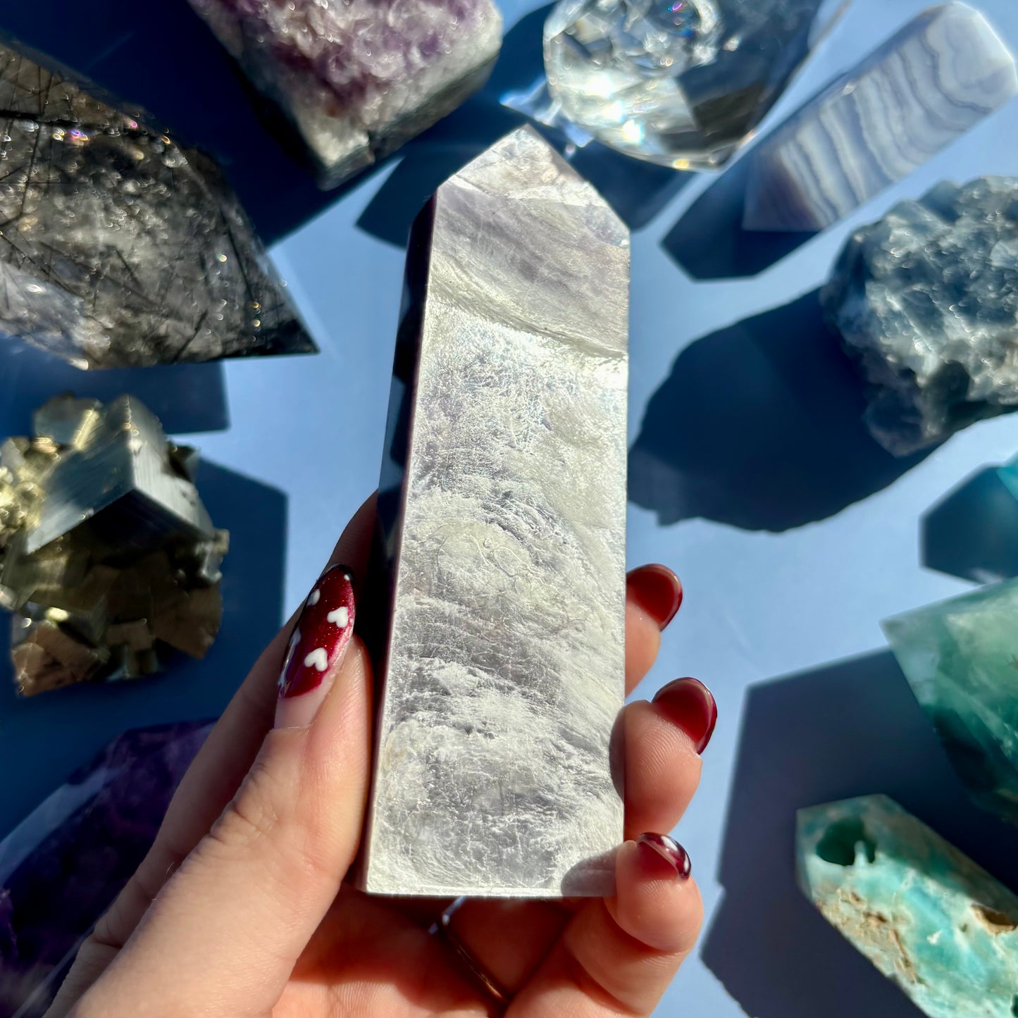 GEM LEPIDOLITE TOWERS