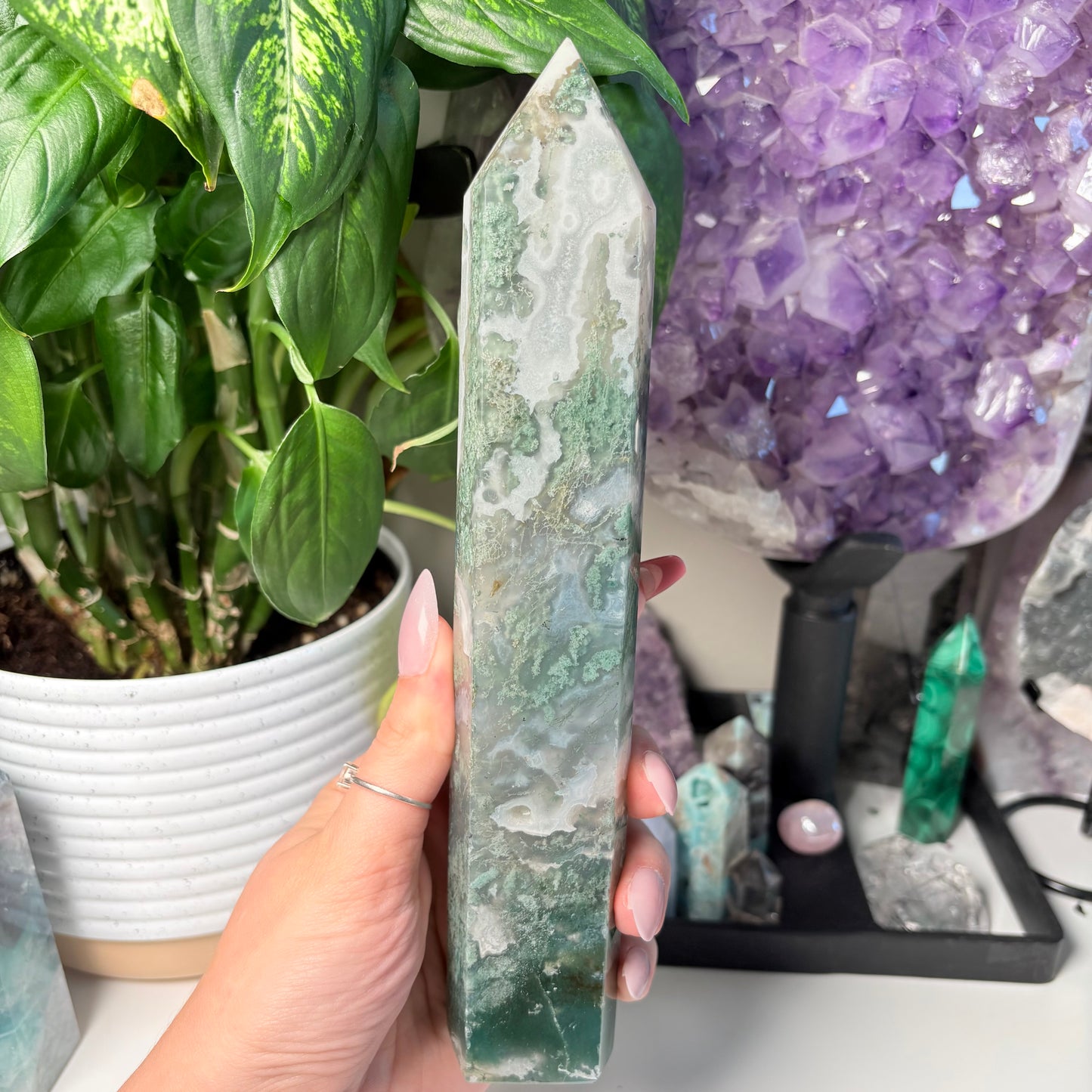 MOSS AGATE TOWERS