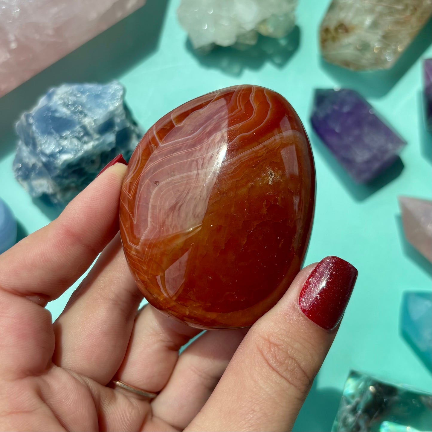 CARNELIAN PALMSTONES