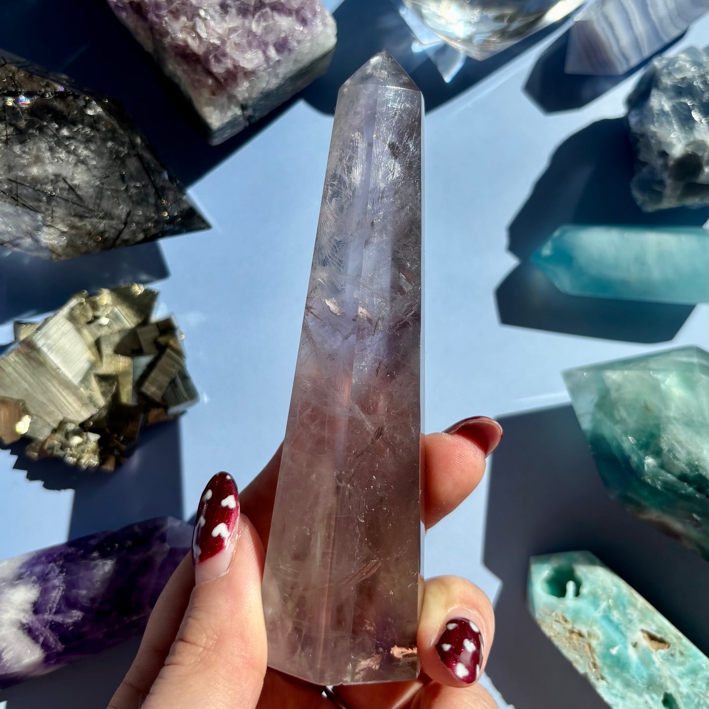 FINGERPRINT AMETHYST TOWER