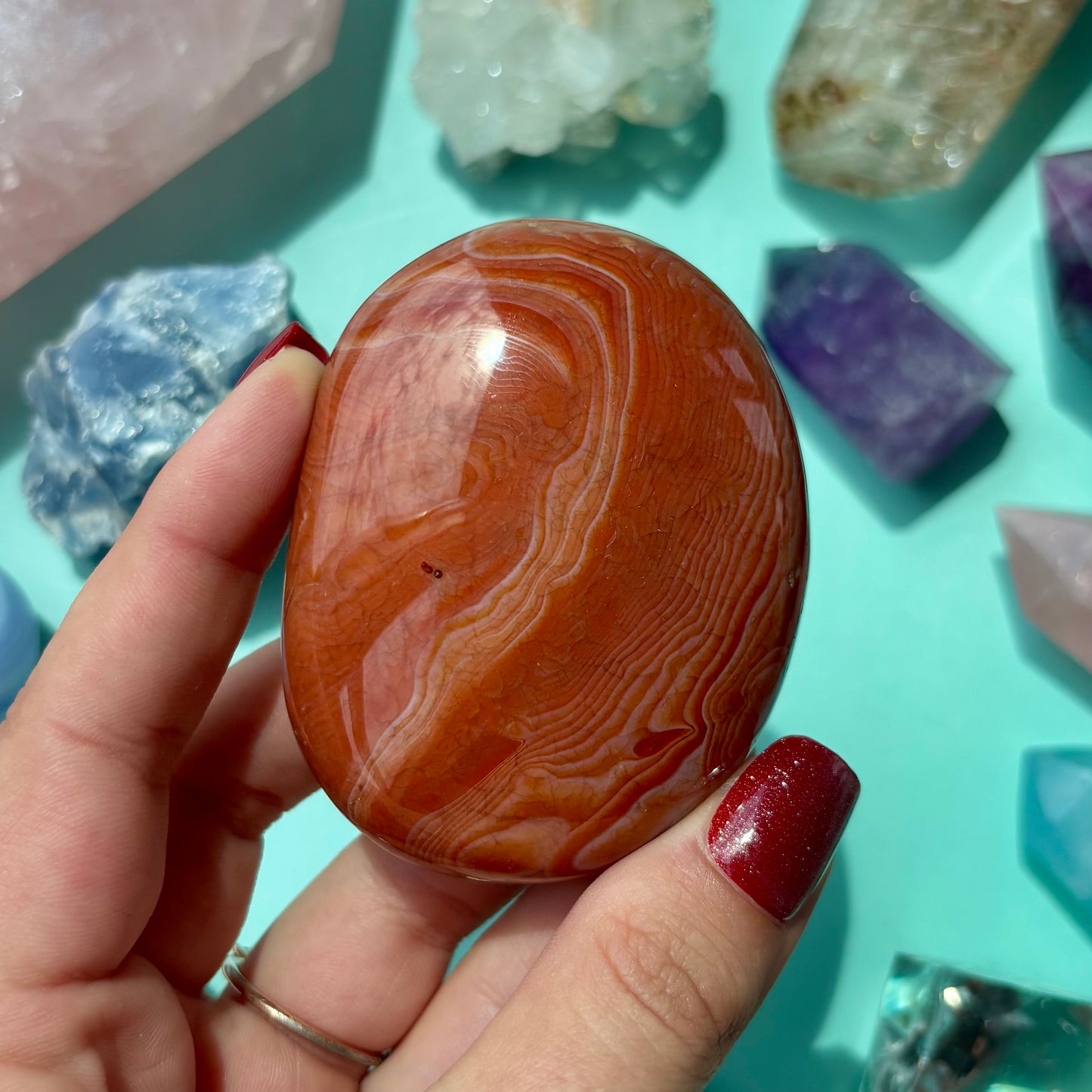 CARNELIAN PALMSTONES