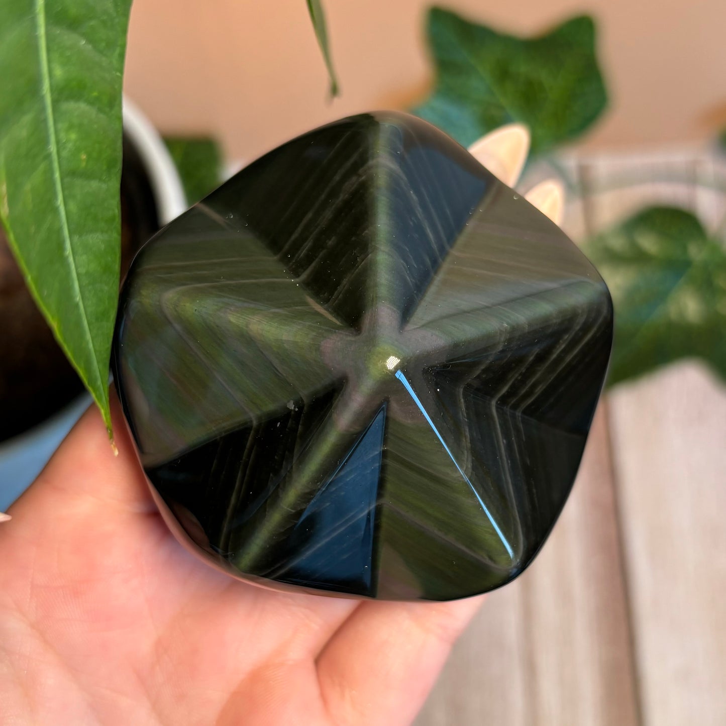 RAINBOW OBSIDIAN STAR