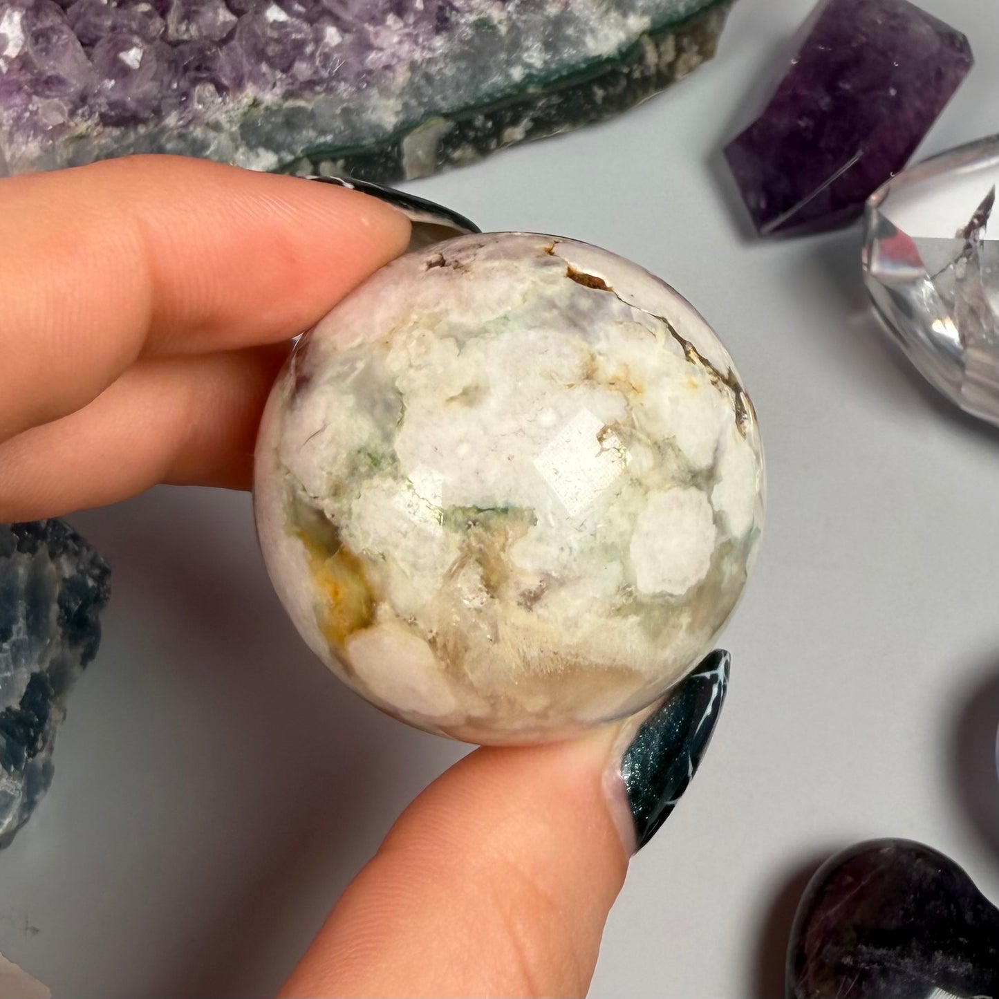FLOWER AGATE SPHERES