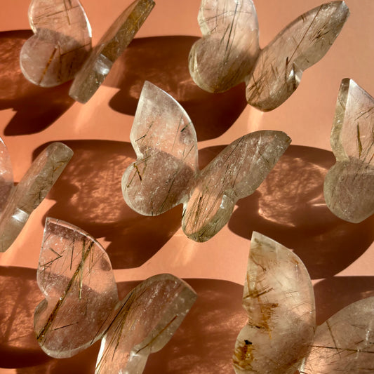 RUTILE QUARTZ BUTTERFLY