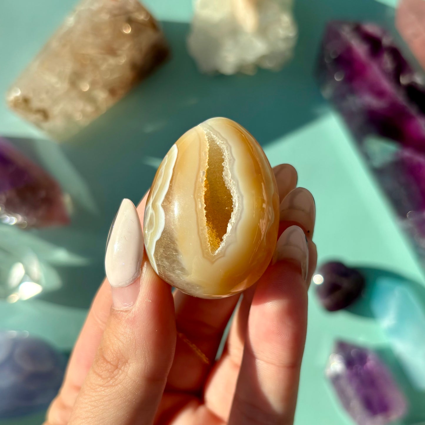 AGATE DRUZY EGGS