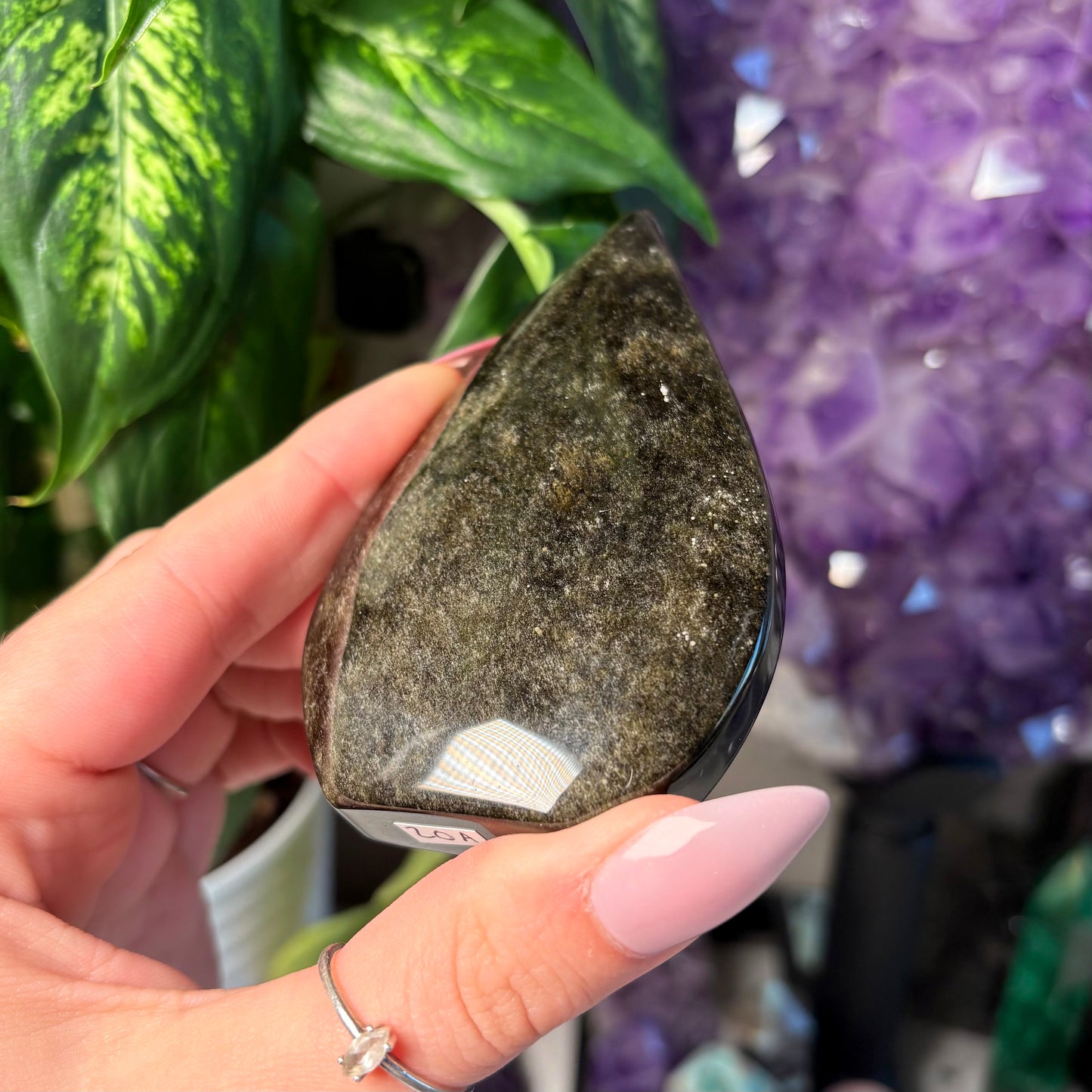 GOLD SHEEN OBSIDIAN FREEFORM