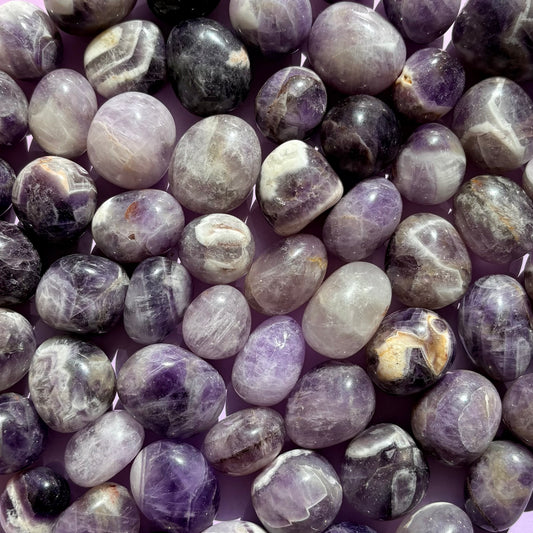 CHEVRON AMETHYST TUMBLE