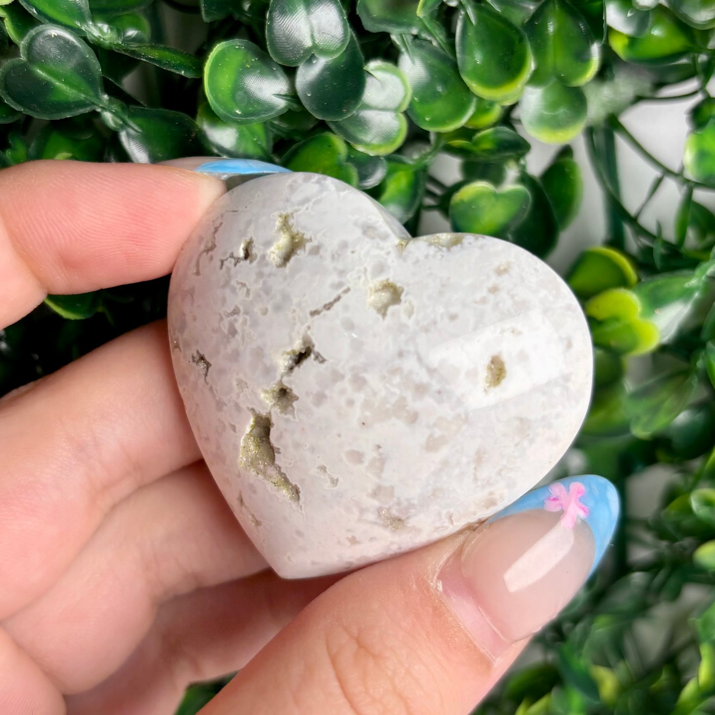 SNOW AGATE HEARTS
