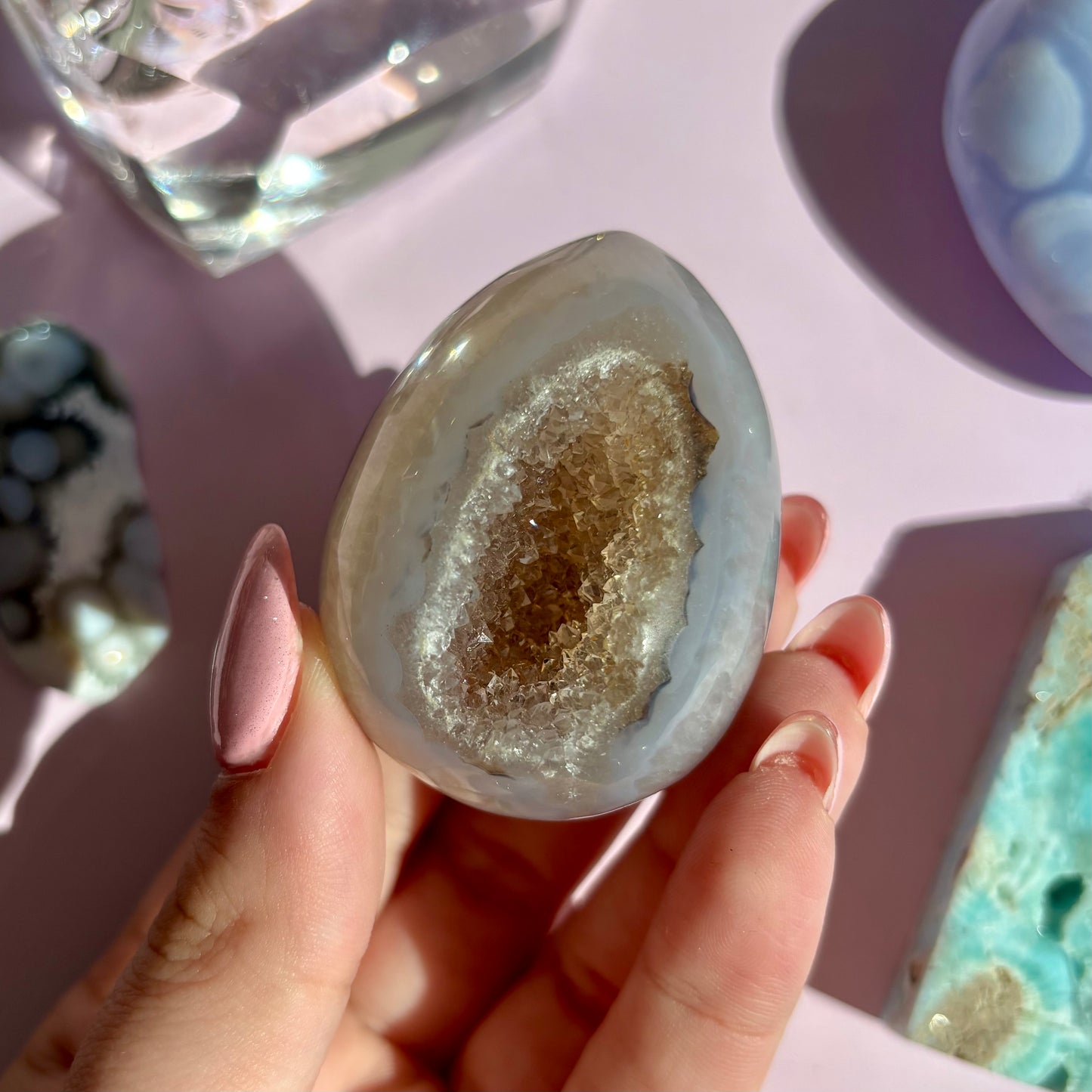 AGATE DRUZY EGGS