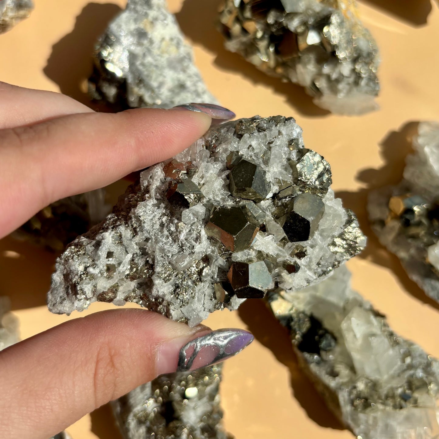 PYRITE AND QUARTZ SPECIMENS