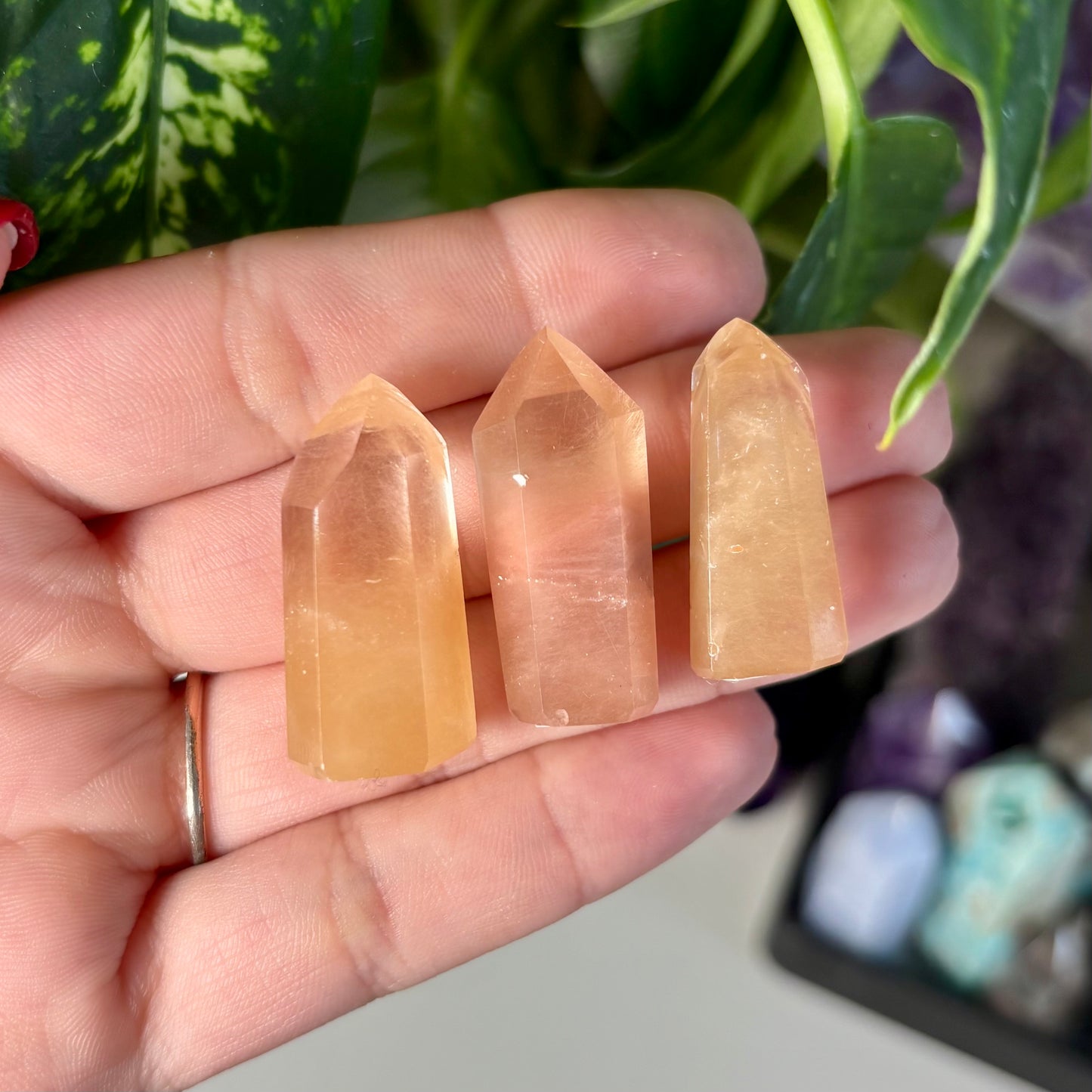 AMPHIBOLE QUARTZ TOWERS
