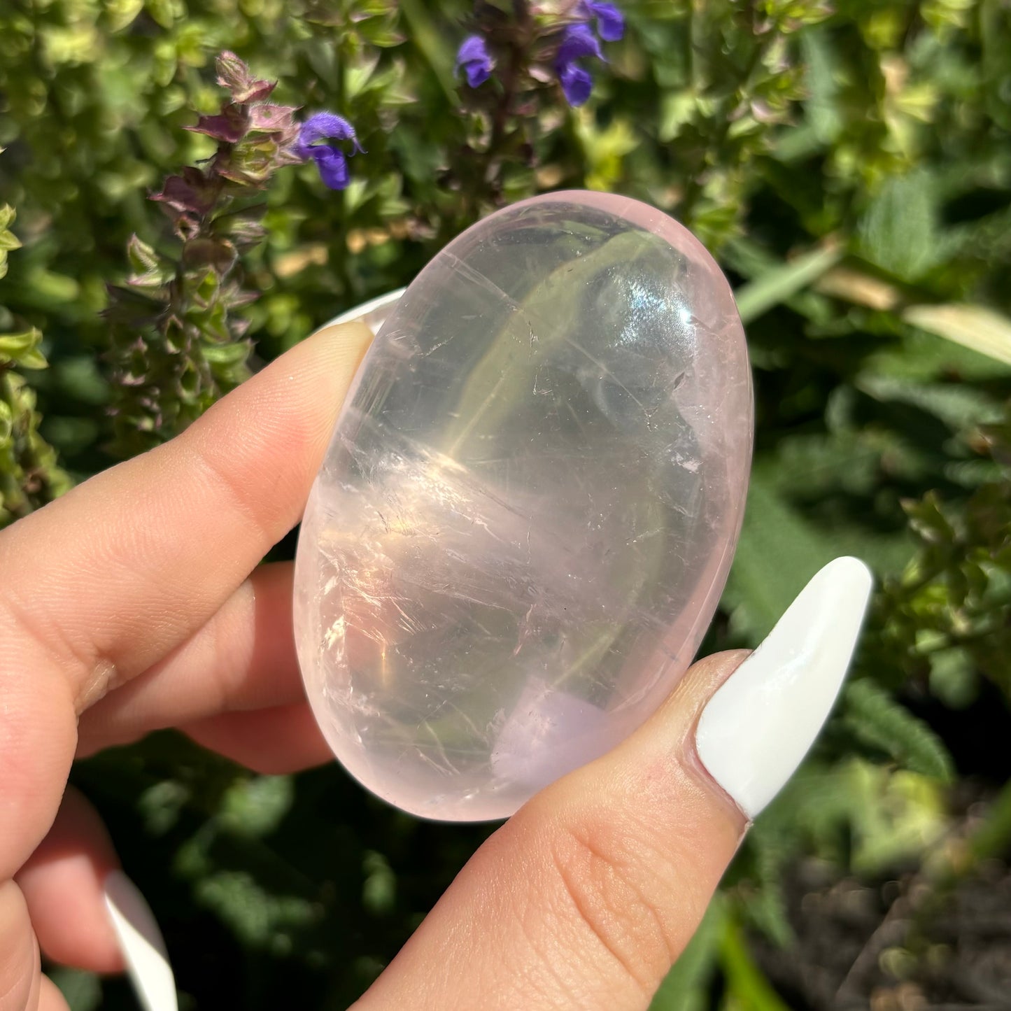 ROSE QUARTZ PALMSTONE