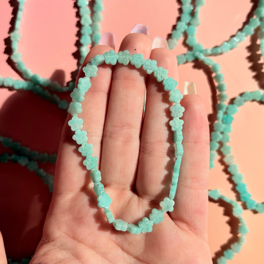 AMAZONITE BRACELET - FLOWER
