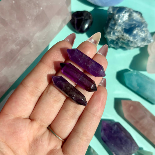 AMETHYST DOUBLE TERMINATED POINT - MINI