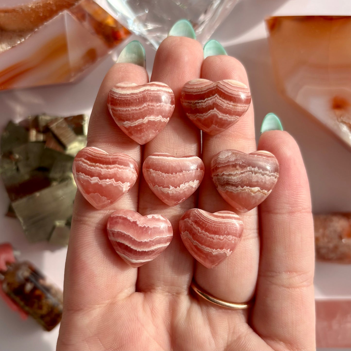 RHODOCHROSITE MINI HEART