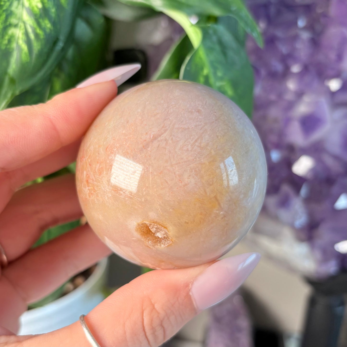 FLOWER AGATE SPHERE