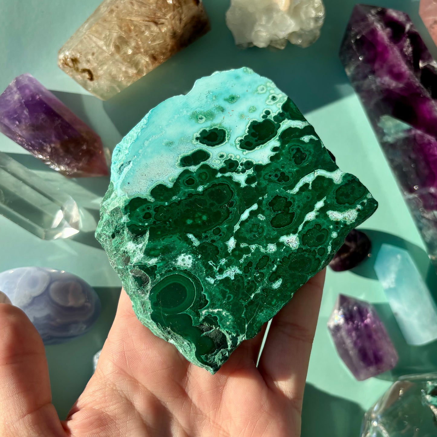 CHRYSOCOLLA/MALACHITE SLABS