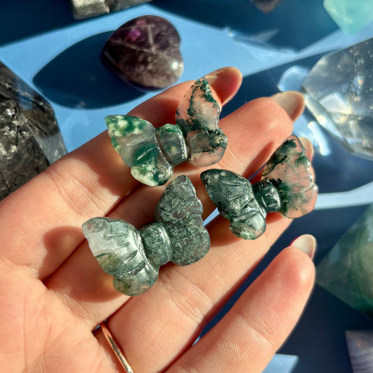 MOSS AGATE BUTTERFLY - MINI