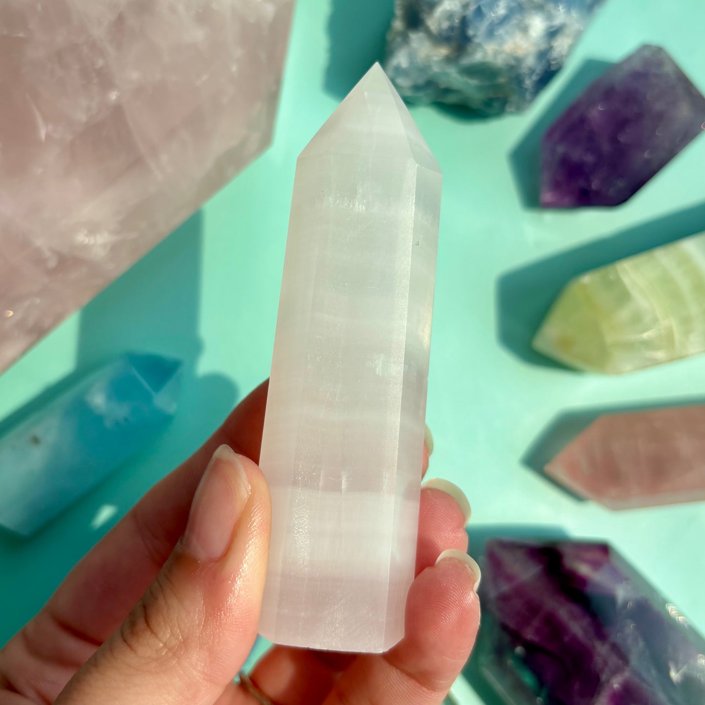 PINK MANGANO CALCITE TOWERS