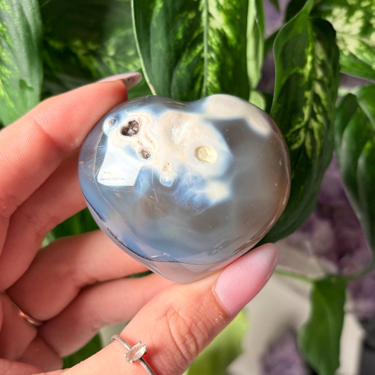 ORCA AGATE HEARTS