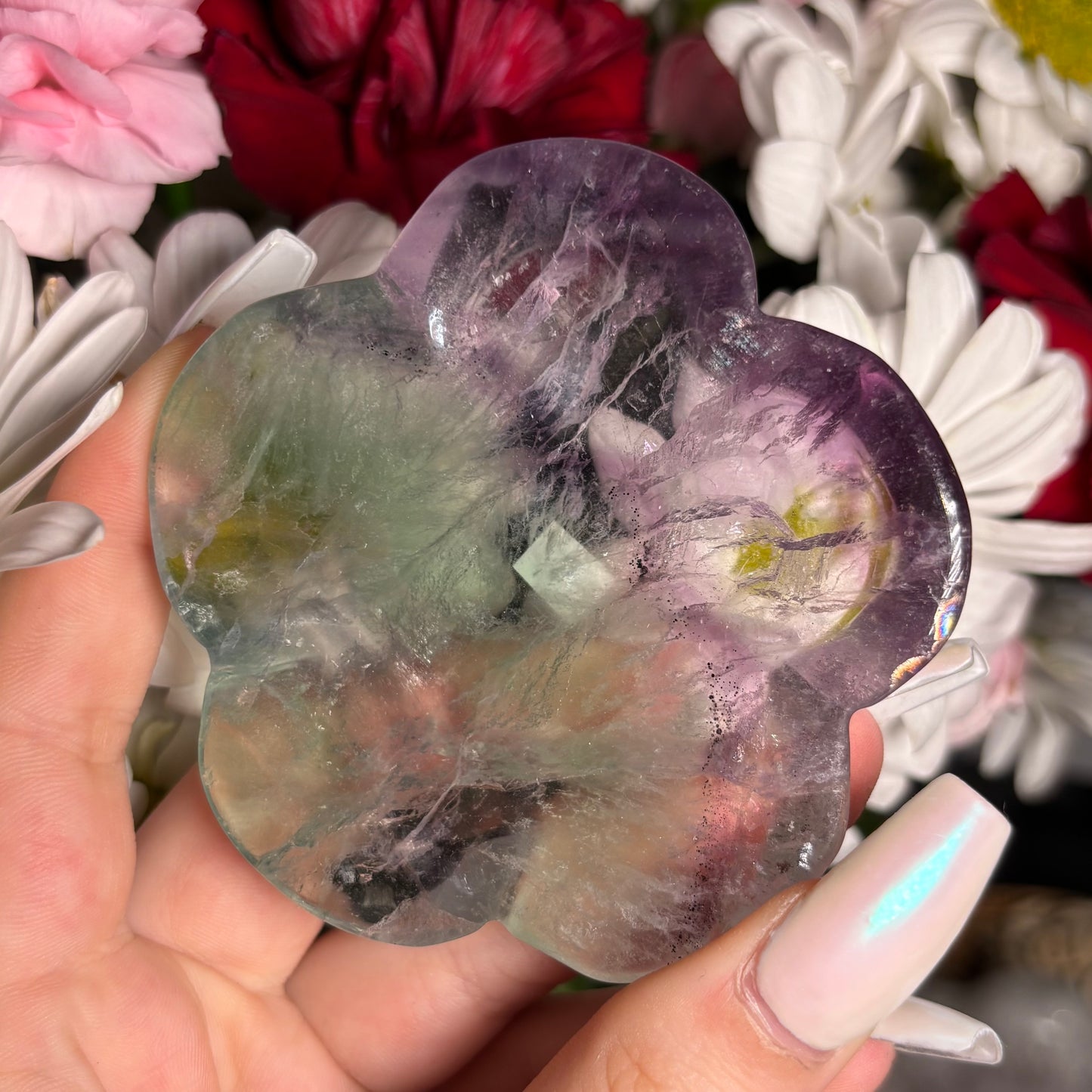 FLUORITE FLOWER BOWLS