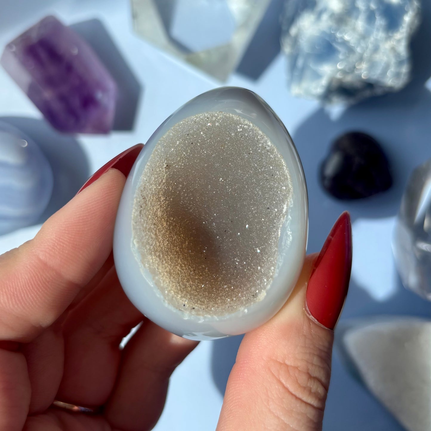 AGATE DRUZY EGGS