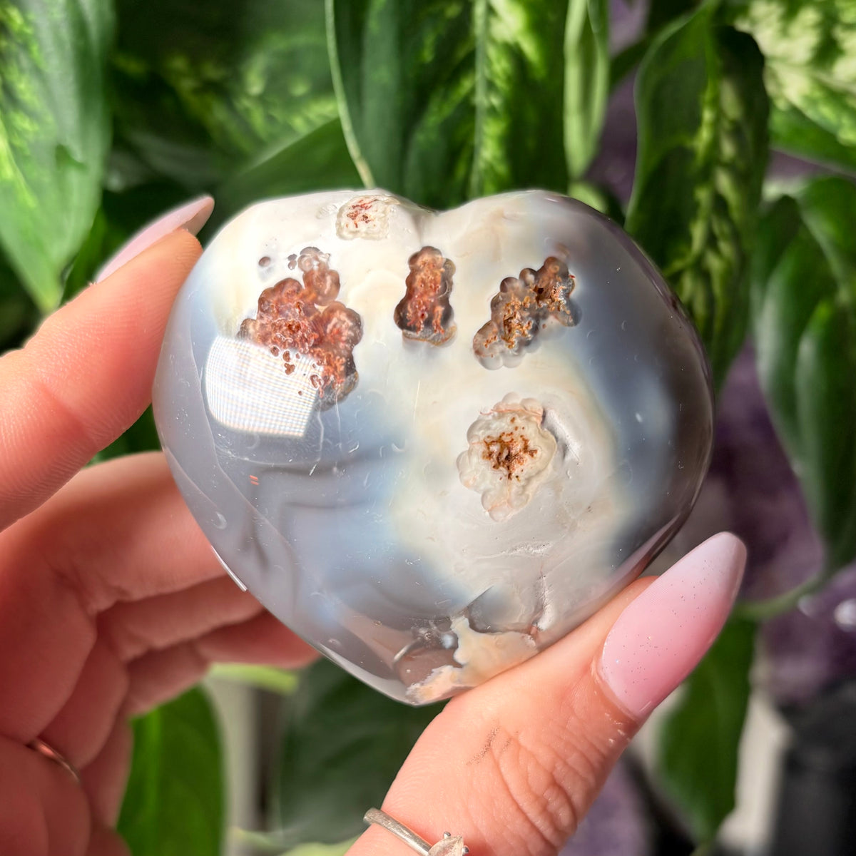 ORCA AGATE HEARTS