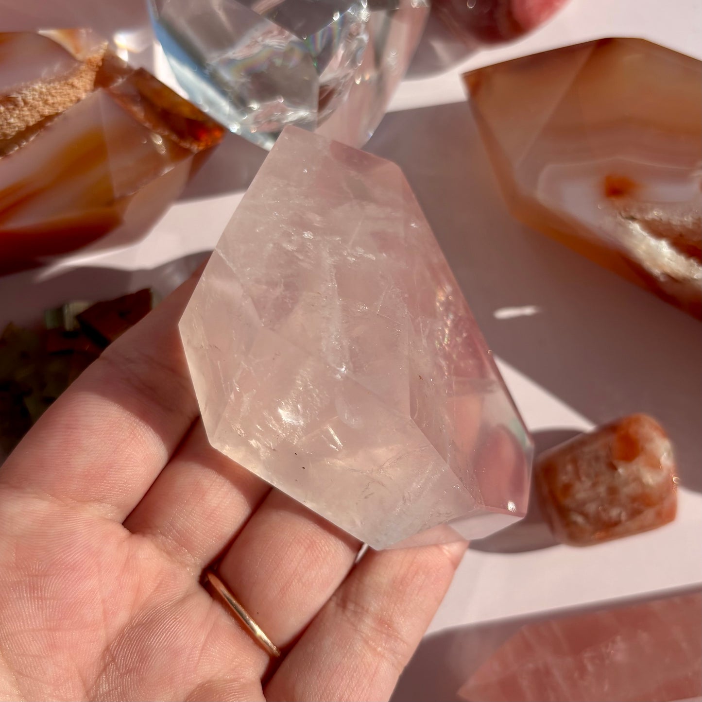 ROSE QUARTZ FREEFORMS