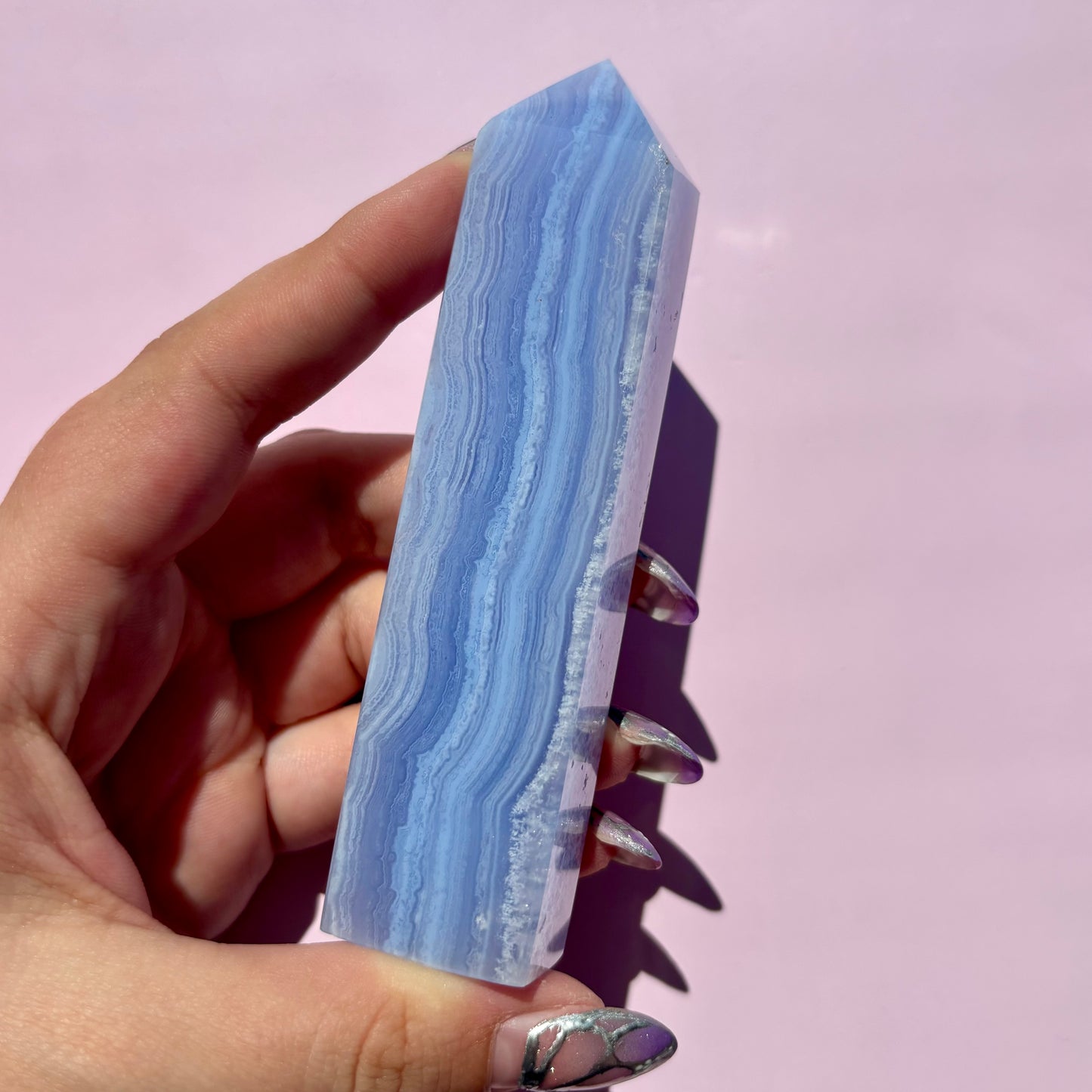 BLUE LACE AGATE TOWERS