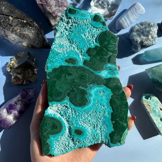 CHRYSOCOLLA MALACHITE SLABS