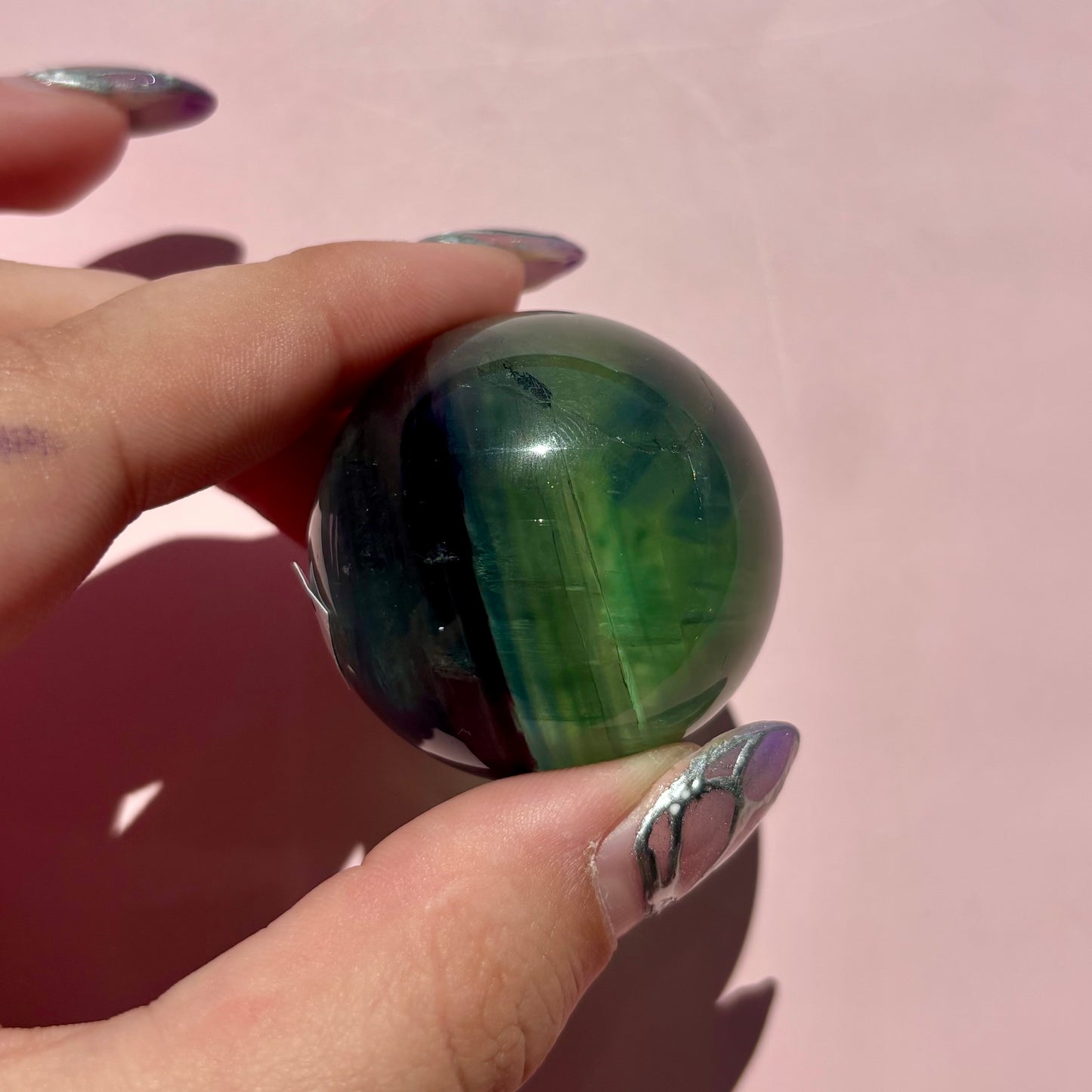 GEMMY GREEN FLUORITE SPHERES