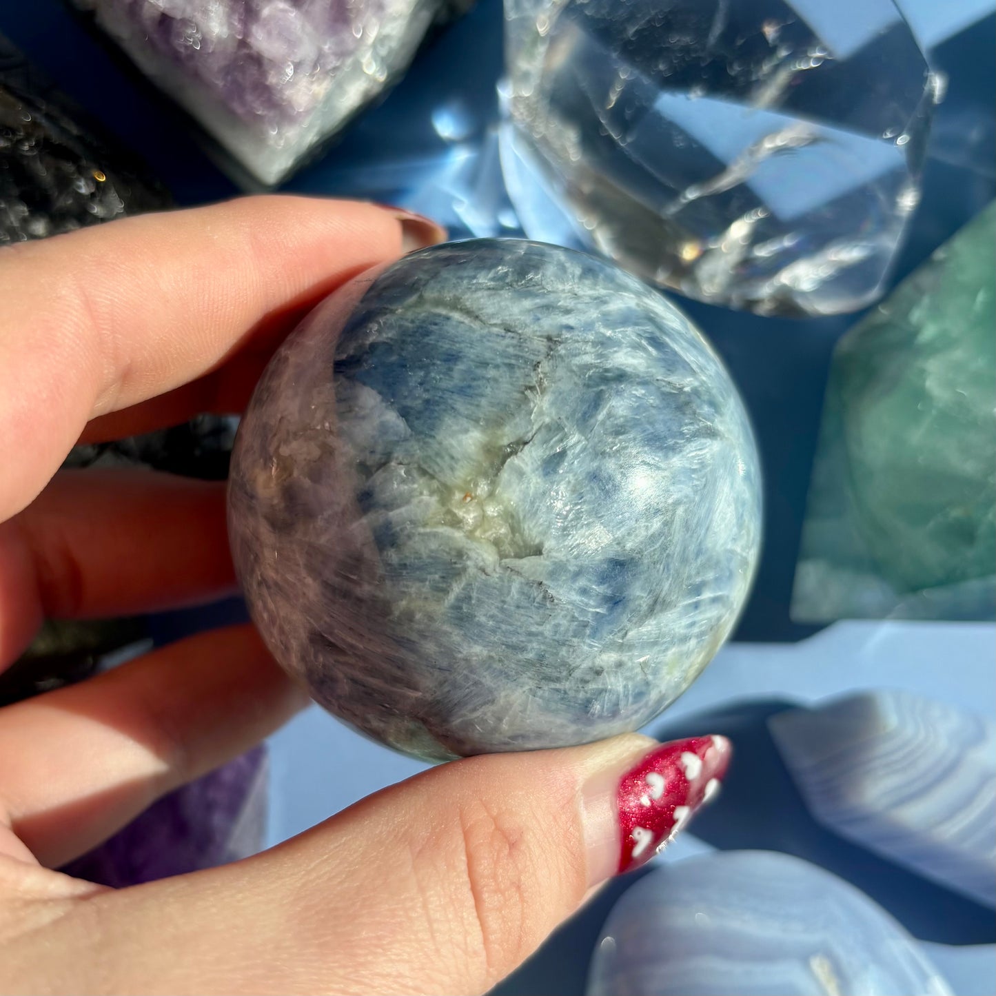 BLUE KYANITE SPHERES