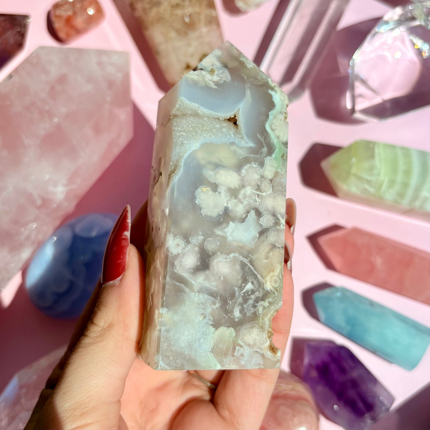 FLOWER AGATE TOWERS